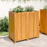  Vrtna sadilica s oblogom 100x50x100 cm od masivnog drva bagrema | shoptok.hr