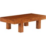 Stolić za kavu 100x50x30 cm bagremovo drvo s premazom boje meda | Eponuda.com