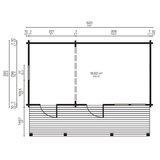 Male kuće Drvena kuća OSMO 620 × 330 cm sa šindrom | shoptok.hr