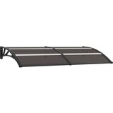 vidaXL Nadstrešek za vrata črn 200x80 cm PC, (20609946) | Shoptok.si