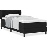  Posteljni okvir z vzmetnico Črna 100x200 cm Tkanina, (22052756) | Shoptok.si