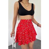 Dewberry 42016 Womens Lightweight Viscose Summer Skort-RED | Shoptok.si