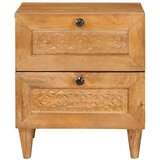vidaXL Nočna omarica Svetlo rjava 40 x 33 x 46 cm trden mangov les | Shoptok.si