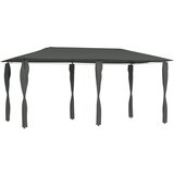 vidaXL Paviljon s pokritimi stebri 3x6x2,6 m antraciten 160 g/m² Cene