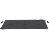  Klop z antracitno blazino 112 cm trdna tikovina | Shoptok.si