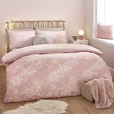Catherine Lansfield Rožnata podaljšana posteljnina za zakonsko posteljo 230x220 cm Baby It's Cold Outside – | Shoptok.si