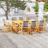  9-dijelni vrtni blagovaonski set od masivnog drva bagrema | shoptok.hr