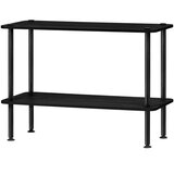 noo.ma Črn regal v hrastovem dekorju 80x54,5x35 cm Teidi – Cene