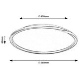 Rabalux LED plafonjera Mathiola 40W 2450lm 3000K 56cm | ePonuda.com