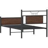  Okvir kreveta bez madraca smeđa boja hrasta 80x200 cm drveni | shoptok.hr