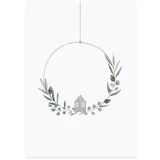 Akvarelna kartica - Christmas Wreath