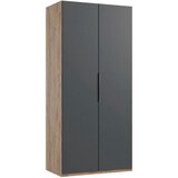 MID.YOU omara s klasičnimi vrati, barve grafita, hrastova deska | Shoptok.si