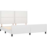  Okvir za krevet s uzglavljem bijeli 160x200 cm od umjetne kože | shoptok.hr