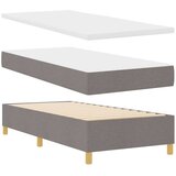 vidaXL Box spring krevet Sivo-smeđa 100 x 200 cm tkanina | shoptok.hr
