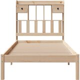  Krevet s regalom za knjige bez madraca 90x200 cm od borovine | shoptok.hr