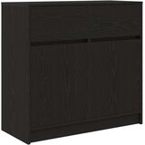  Komoda s ladicama crni hrast 80x34x76 cm konstruirano drvo | shoptok.hr