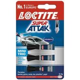 Loctite Sekundno lepilo Henkel Super Attak Mini Trio (3 x 1 g, sekundno lepilo s čopičem) Cene