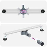  360° Odvod za tuširanje s tankim modelom Srebrno 60 cm | shoptok.hr