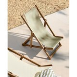 Kave Home svetlo siv zložljiv ležalnik za plažo iz akacijevega lesa la forma adredna | Shoptok.si