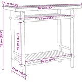  Konzolni stol 90 x 37 x 75 cm od bambusa | Eponuda.com