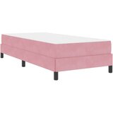 vidaXL Postelja z vzmetnico z vzmetnico Roza 90 x 210 cm blago, (5000106036) | Shoptok.si