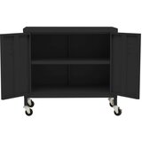Ormarić za pohranu crni 60 x 35 x 56 cm čelični | shoptok.hr