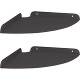  Kutna flota polica s policom 2 pcs Crna 24 x 24 x 2 cm | shoptok.hr