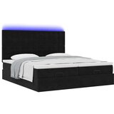 vidaXL otomanski okvir kreveta s madracima crni 200x200cm baršunasti | shoptok.hr