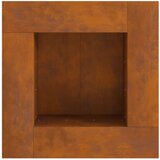vidaXL Corten čelik 80 x 80 x 40 cm Izdržljivo Ognjište Četvrtasto | shoptok.hr