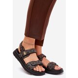 Boto Fabric Women's Platform Sandals Black-Brown Leriot | shoptok.hr