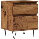 vidaXL Noćni ormarić boja staro drvo 40x35x50 cm konstruiranog drva | shoptok.hr