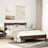 vidaXL Okvir kreveta bez madraca smeđi hrast 150x200 cm izrađeno drvo | shoptok.hr