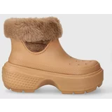 Crocs Snežke Stomp Lined Boot rjava barva, 208718
