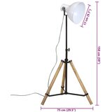  Stoječa svetilka 25 W bela 75x75x90-150 cm E27 | Shoptok.si