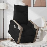  Stol s funkcijo vstajanja črno blago | Shoptok.si
