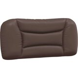  Posteljni okvir z vzglavjem rjav 90x200 cm umetno usnje, (21088941) | Shoptok.si