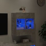TV ormarić s LED svjetlima siva boja betona 58,5x30x60,5 cm | shoptok.hr