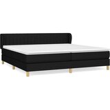  Krevet s oprugama i madracem crni 200x200 cm od tkanine | shoptok.hr