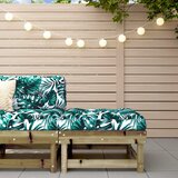 Maison Chic Vrtni stolček - Vrtni stoli za noge z blazino impregnirana borovina JS1023, (21879058) | Shoptok.si