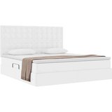  Postelja s shranjevanjem Bela 180 x 200 cm Umjetno usnje, (5000104968) | Shoptok.si