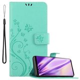 Cadorabo Sony Xperia 5 v klasično srebrno - ovitek v cvetličnem dizajnu z magnetnim zapiranjem, stoječo funkcijo in režami za kartice, (20559295) | Shoptok.si