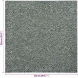  Tepih 20 pcs Zelena 50 x 50 cm 100% Polipropilen | Eponuda.com