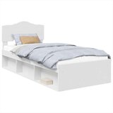  Okvir za krevet Bijelo 75 x 190 cm Čvrsto borovo drvo | shoptok.hr