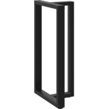  Noge za barski stol T-oblika 2 kom Crne 60x35x(110-111) cm Čelik | shoptok.hr