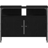  Kupaonski ormarić za sudoper Crni hrast 80 x 30 x 60 cm | shoptok.hr