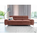 ELTAP Rožnata žametna raztegljiva sedežna garnitura 261 cm Laurence – | Shoptok.si