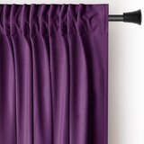 Restilo Vijolična žametna zavesa za delno zatemnitev 140x245 cm Pleat – | Shoptok.si