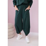 Kesi Włoski Cotton sweatshirt pants set dark khaki | shoptok.hr