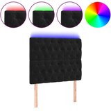  LED uzglavlje crno 90x7x118/128 cm baršunasto | shoptok.hr