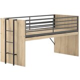 Vipack Podignuti dječji krevet s podnicom 90x200 cm u prirodnoj boji Sam – | shoptok.hr